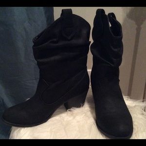 Black western style boots